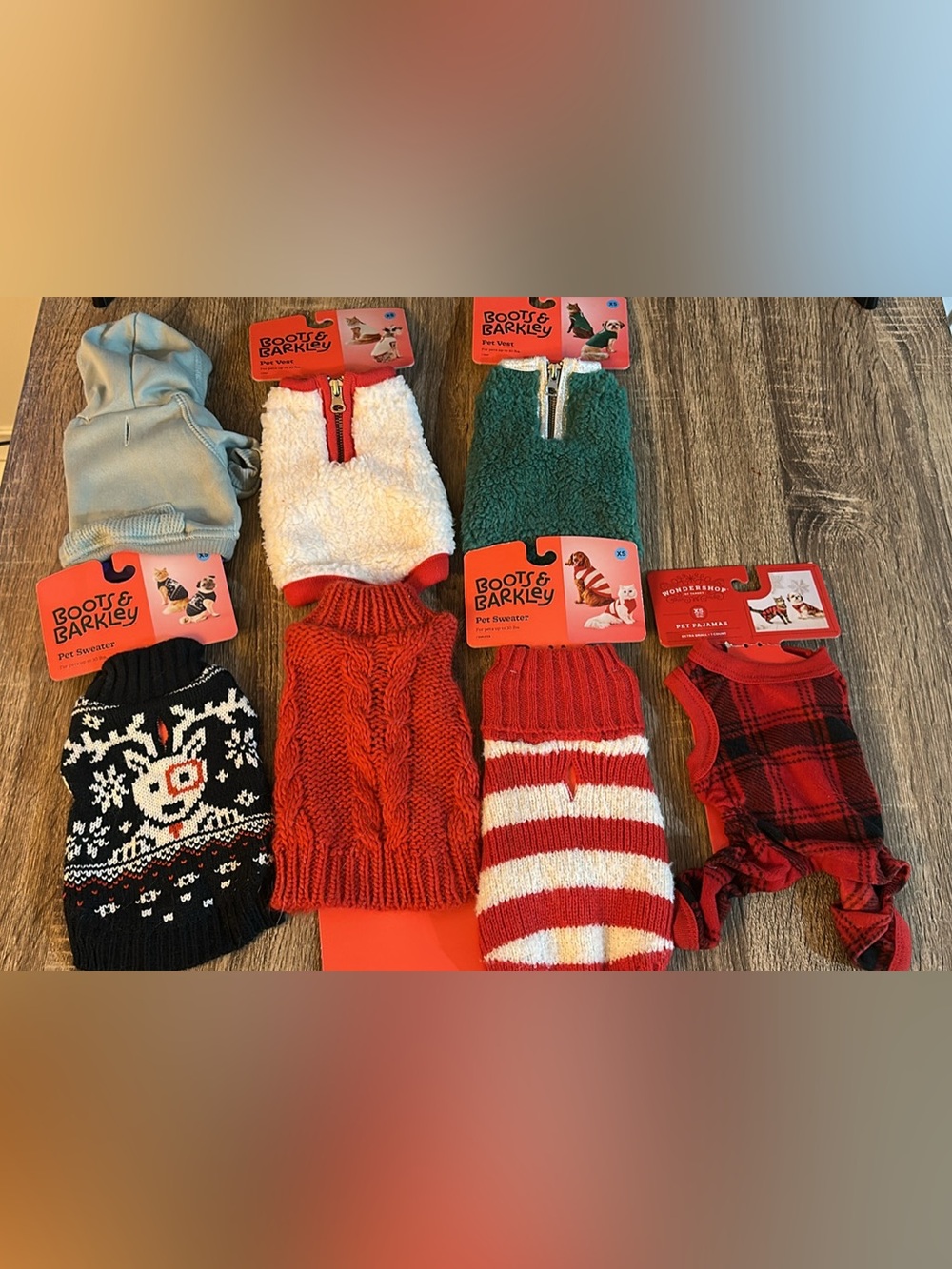 Boots & Barkley and Wondershop Pet Sweater and Vest Lot Size XS
